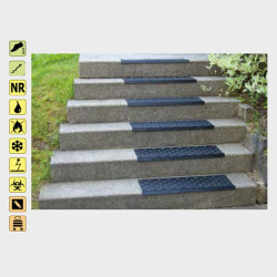 Gumový schodový nášľap