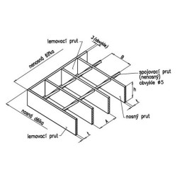 KOVOVÝ ROŠT odporovo zváraný SP 2.40-34 / 38, ŽIAROVO ZINKOVANÝ