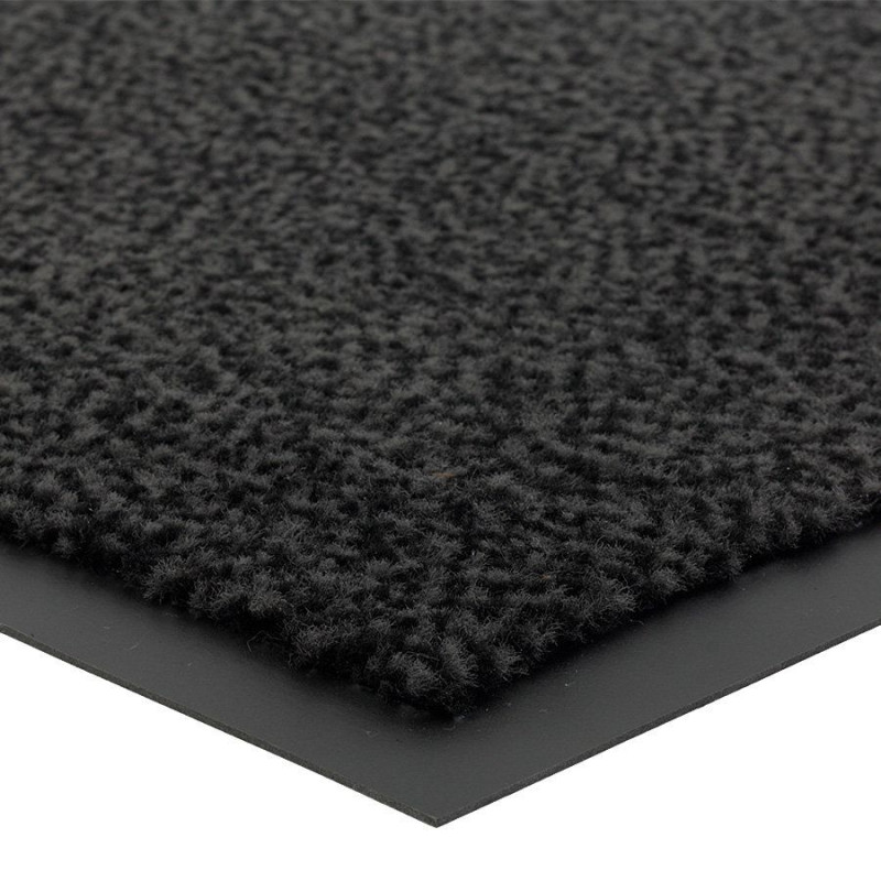 Vstupná antracitová čistiaca rohož Amber - 90 x 150 x 0,5 cm