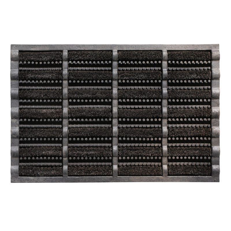 Odolná kokosová rohož na hrubé nečistoty čierna - 75 x 45 cm