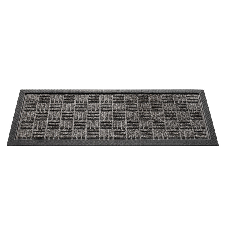 Textilná Prime Cik-Cak gumová čistiaca rohož antracit - 75 x 45 cm