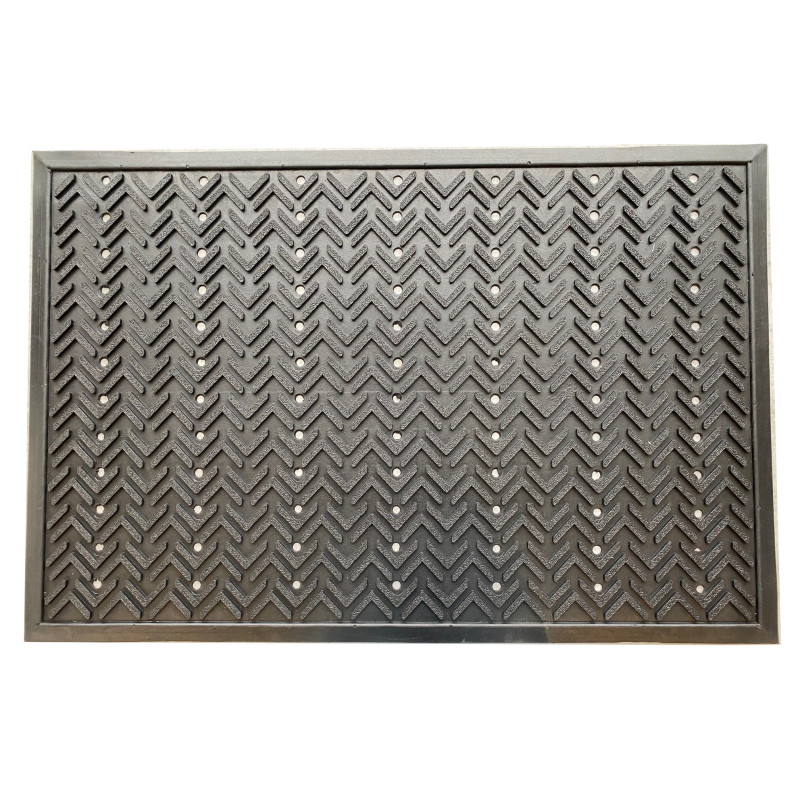 Gumová rohož Tree s odtokovými otvormi 60 x 90 cm