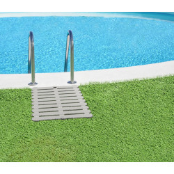 Béžový plastový sprchový rošt OUTDOOR, 55 x 55 cm, WENKO