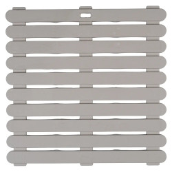 Béžový plastový sprchový rošt OUTDOOR, 55 x 55 cm, WENKO