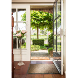 Vstupná hnedá čistiaca rohož Amber - 40 x 60 x 0,5 cm