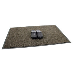 Vstupná hnedá čistiaca rohož Amber - 90 x 300 x 0,5 cm