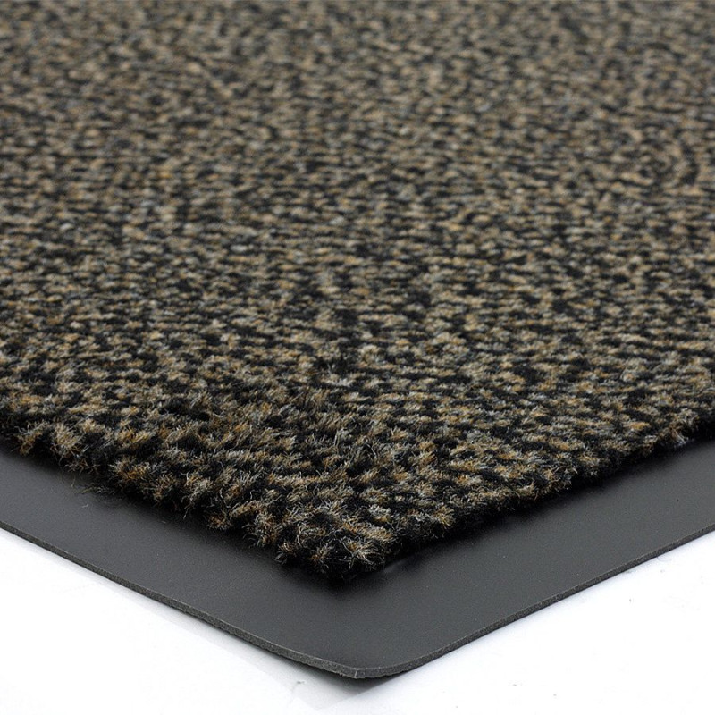 Vstupná hnedá čistiaca rohož Amber - 90 x 300 x 0,5 cm