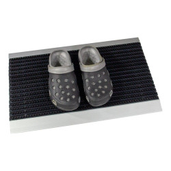 Antracit hliníková vonkajšia rohož - 40 x 60 x 2,2 cm