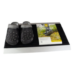 Antracit hliníková vonkajšia rohož - 40 x 60 x 2,2 cm