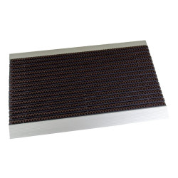 Hnedá hliníková vonkajšia rohož - 40 x 60 x 2,2 cm
