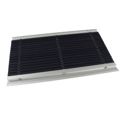 Hnedá hliníková vonkajšia rohož - 40 x 60 x 2,2 cm