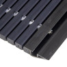 Čierna hliníková vonkajšia rohož - 40 x 60 x 2,2 cm