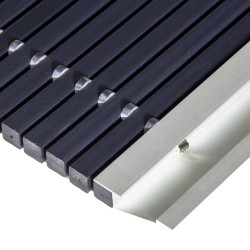 Antracitová hliníková vonkajšia rohož - 50 x 80 x 2,2 cm