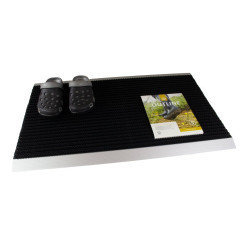 Antracitová hliníková vonkajšia rohož - 70 x 100 x 2,2 cm