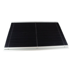 Antracitová hliníková vonkajšia rohož - 70 x 100 x 2,2 cm