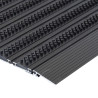 Hliníková čierna vonkajšia rohož 50 x 80 x 1,5 cm