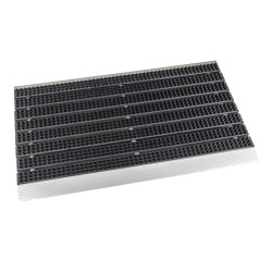 Antracitová plastová podložka s nájazdom - 43 x 75 x 2,2 cm