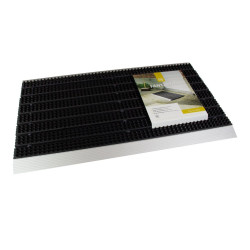 Antracitová plastová podložka s nájazdom - 43 x 75 x 2,2 cm