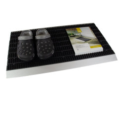 Antracitová plastová podložka s nájazdom - 43 x 75 x 2,2 cm