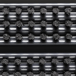 Antracitová plastová podložka s nájazdom - 43 x 75 x 2,2 cm