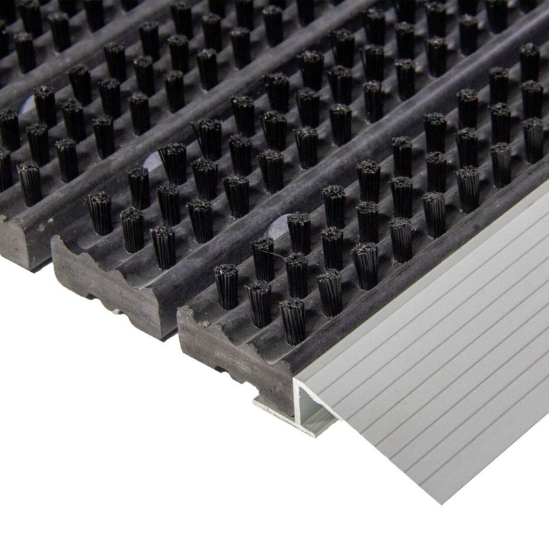 Antracitová plastová podložka s nájazdom - 43 x 75 x 2,2 cm