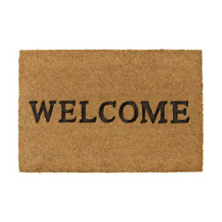 Kokosová vstupná a vnútorná čistiaca rohož Welcome - 40 x 60 x 1,5 cm