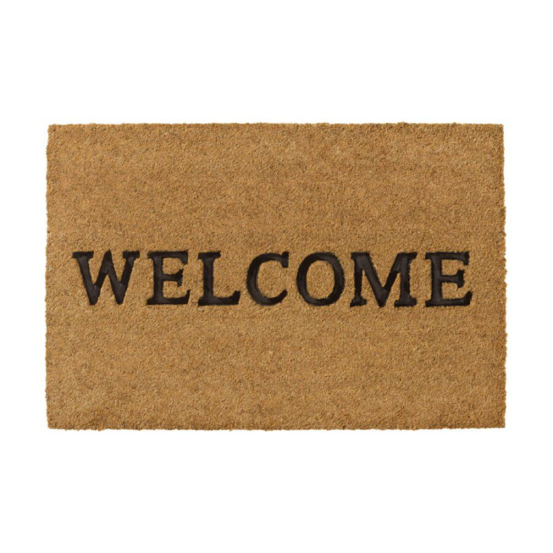 Kokosová vstupná a vnútorná čistiaca rohož Welcome - 40 x 60 x 1,5 cm