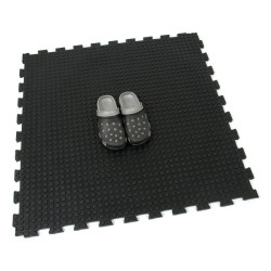 Záťažová gumová protiúnavová podlaha s bublinkovým efektom – 100 × 100 × 1,7 cm