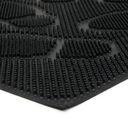 Gumová vstupná rohož s kefou Shoes - 60 x 40 x 0,8 cm