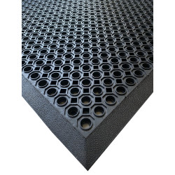 Vonkajšia rohožka s nájazdovou hranou Rings mini 90 x 150 cm