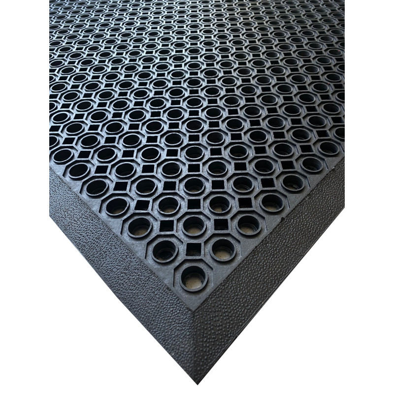 Vonkajšia rohožka s nájazdovou hranou Rings mini 90 x 150 cm