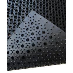 Vonkajšia rohožka s nájazdovou hranou Rings mini 90 x 150 cm