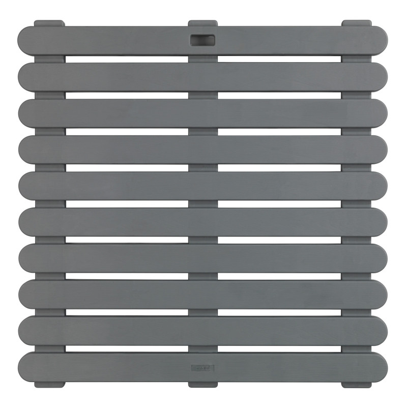 Sivý plastový sprchový rošt OUTDOOR, 55 x 55 cm, WENKO
