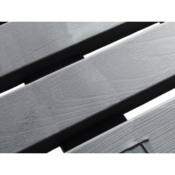 Sivý plastový sprchový rošt OUTDOOR, 55 x 55 cm, WENKO