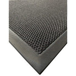 Vstupná antracitová čistiaca rohož Shell - 60 x 90 x 1 cm