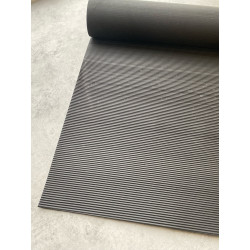 Gumová priemyselná podlahovina s vrúbkami - metráž