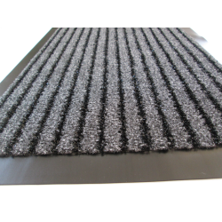 Vstupná rohož BRUSH s čistiacimi prúžkami 60 x 90 cm, sivá