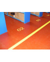 Extra odolná značkovacia páska s nájazdovou hranou 50 mm x 30 m, žltá