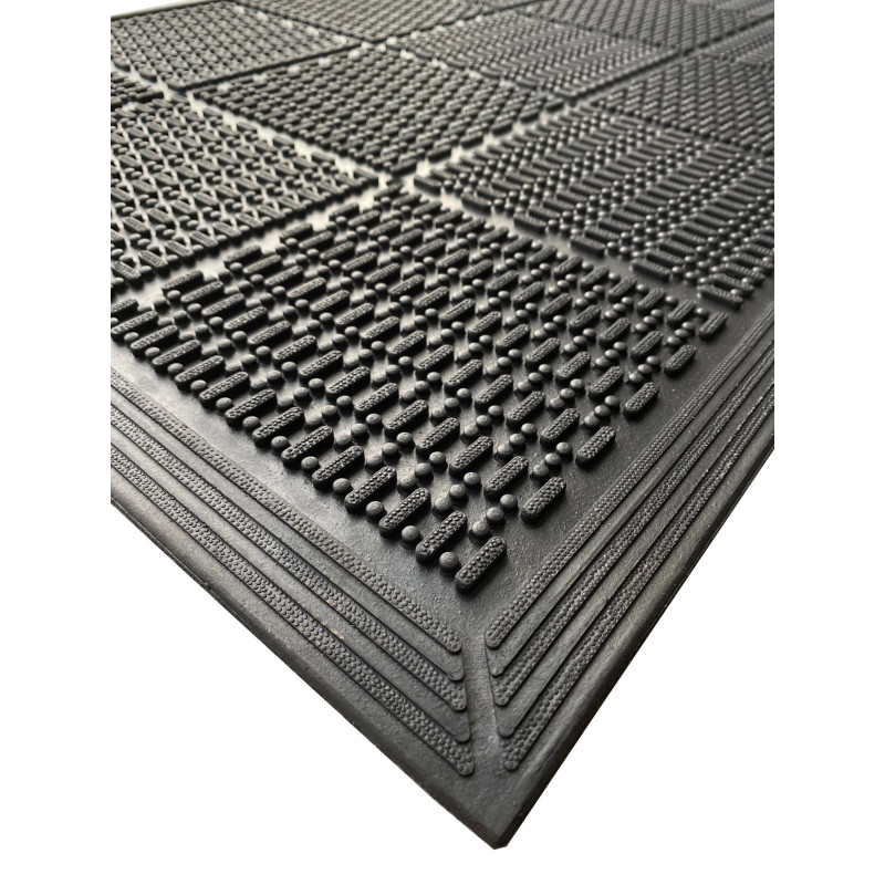 Odolná čistiaca gumová rohož Flow – 90 × 60 cm