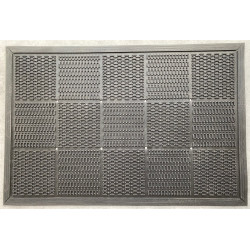 Odolná čistiaca gumová rohož Flow – 90 × 60 cm