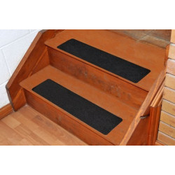 Obdĺžnikové pásky 150 mm x 610 mm - čierne, jemnozrnné