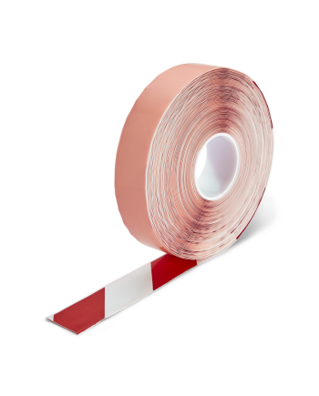 Extra odolná značkovacia páska s nájazdovou hranou 50 mm x 30 m, červenobiela