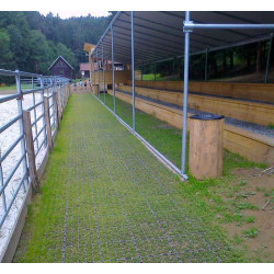 Zatrávňovacia plastová dlažba