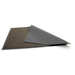 Vstupná hnedá čistiaca rohož Amber - 60 x 90 x 0,5 cm