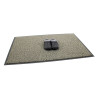 Vstupná béžová čistiaca rohož Amber - 135 x 200 x 0,5 cm