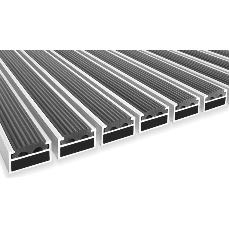 Čistiaca zóna s gumovými vrúbkami